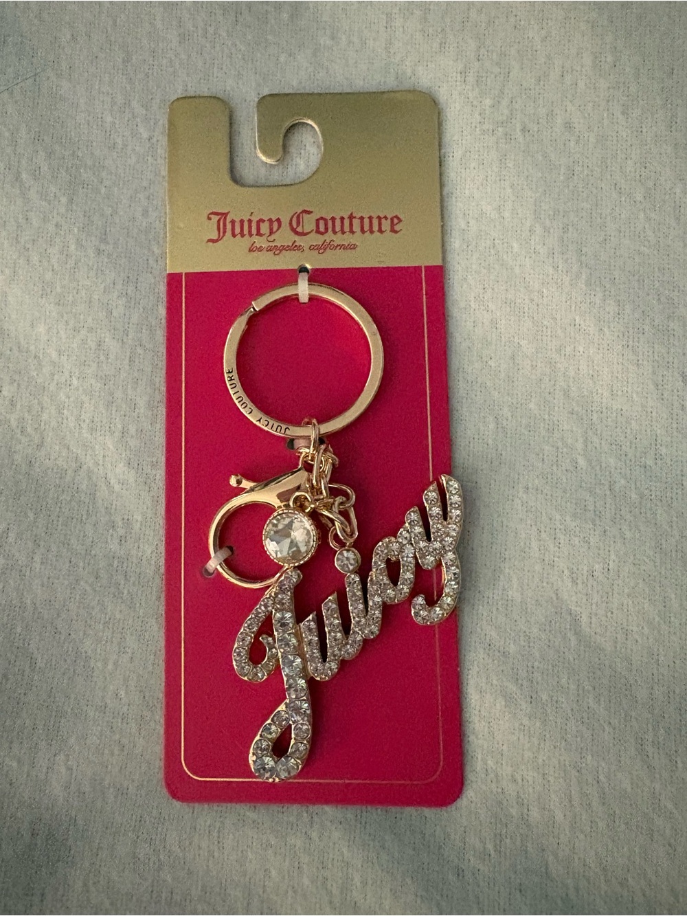 NWT Juicy Couture Purse Charm/Keychain